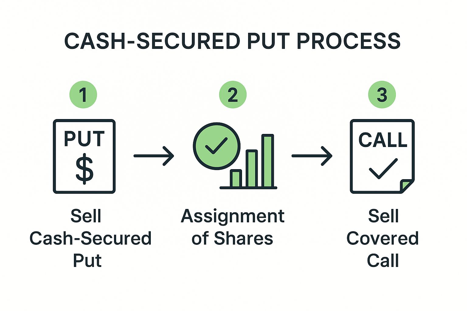 Infographic showing key data about Wheel Strategy with Covered Calls