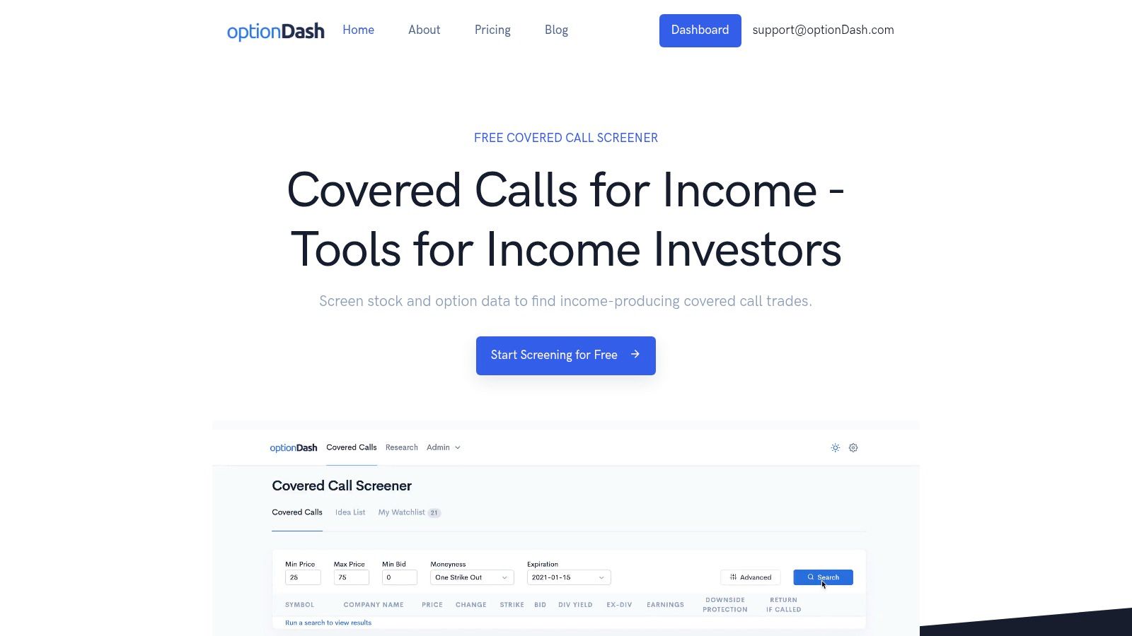 optionDash