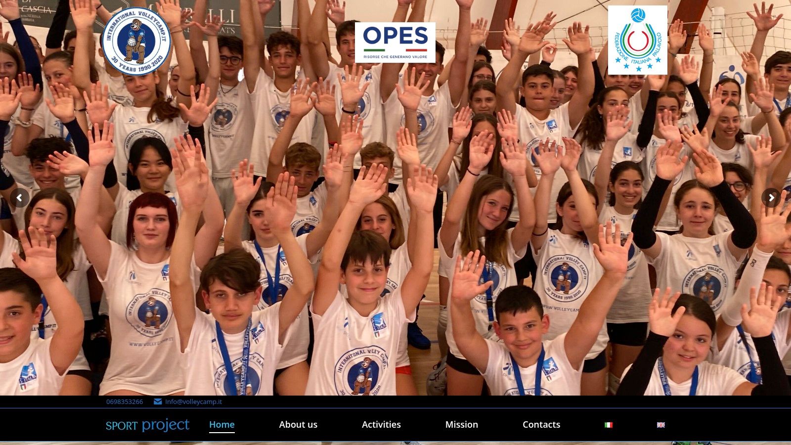 Sport Project — International Volley Camp (Cascia, Umbria)