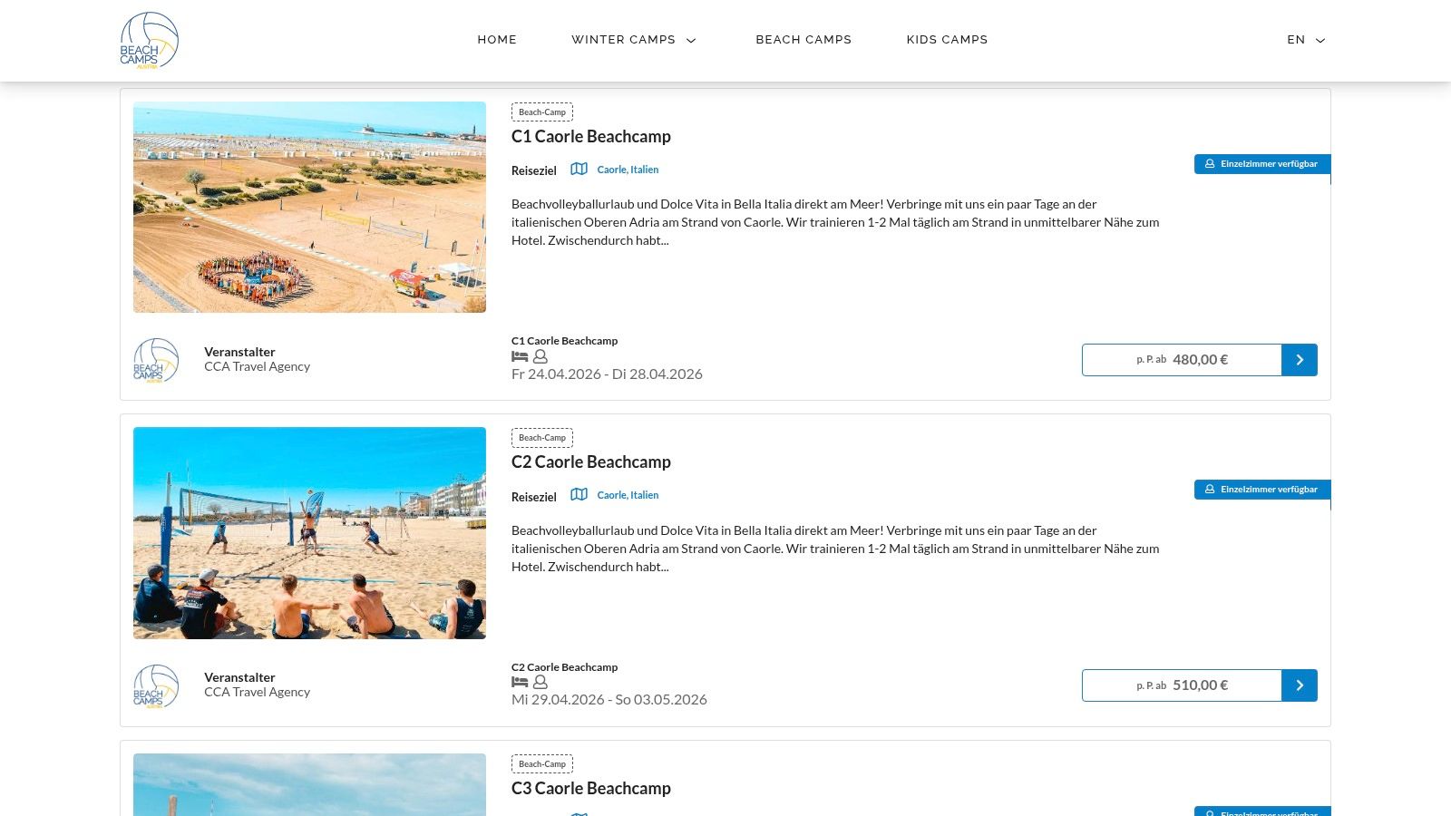 Beachcamps / Active Times — Caorle (Veneto)