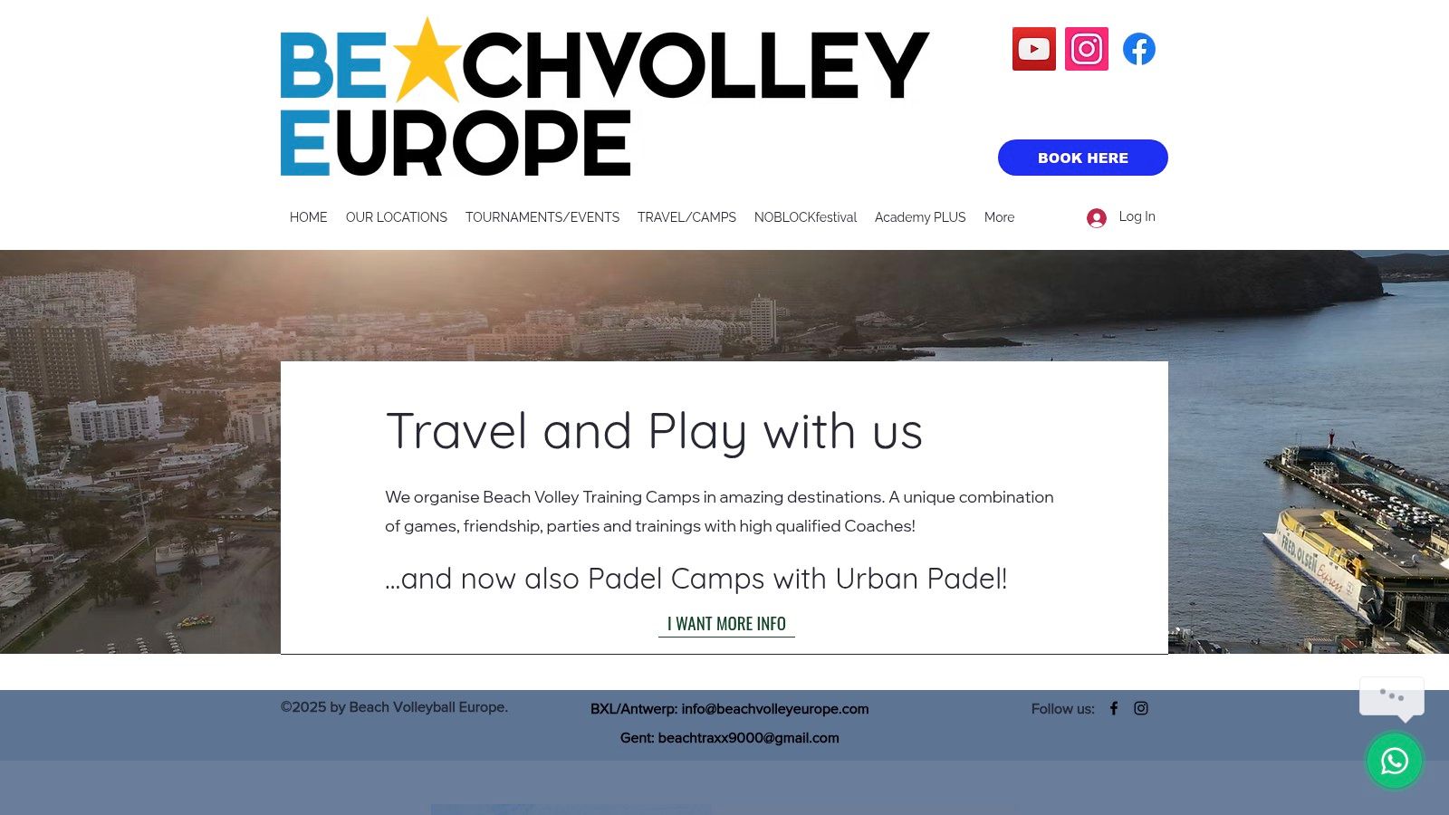 Beach Volleyball Europe — Italy camps (Cagliari, Cervia, Bibione)