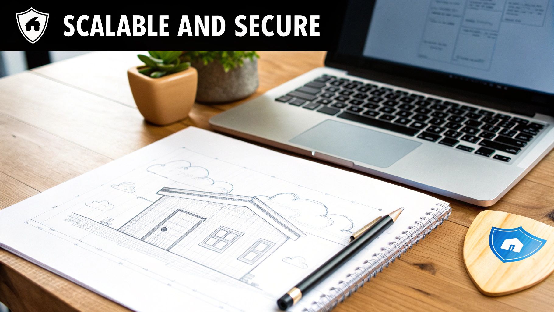 A secure server room representing the foundation of enterprise software.