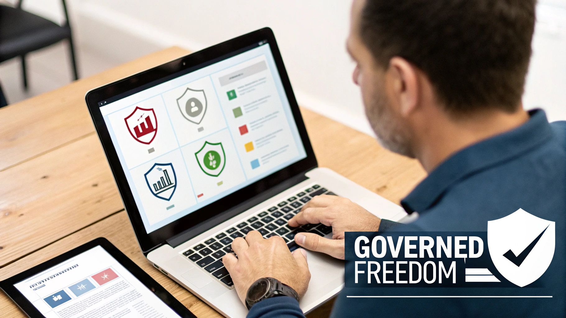 A person placing a final block on a Jenga tower, symbolizing the balance between structure and flexibility.