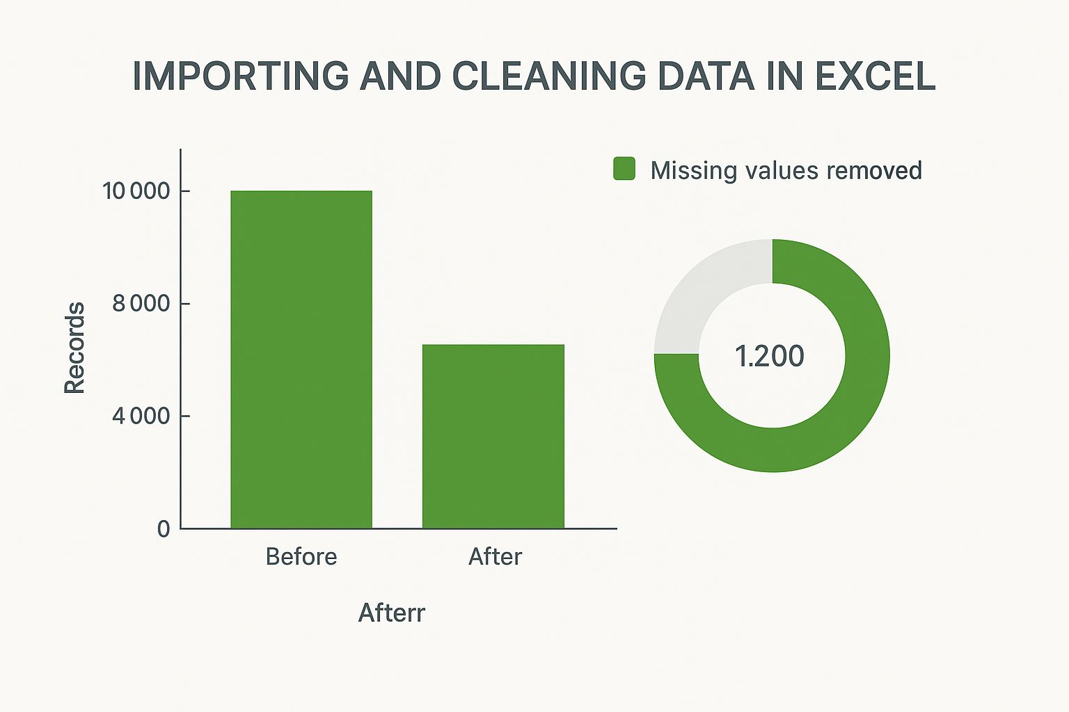 Infographic about data analysis in excel