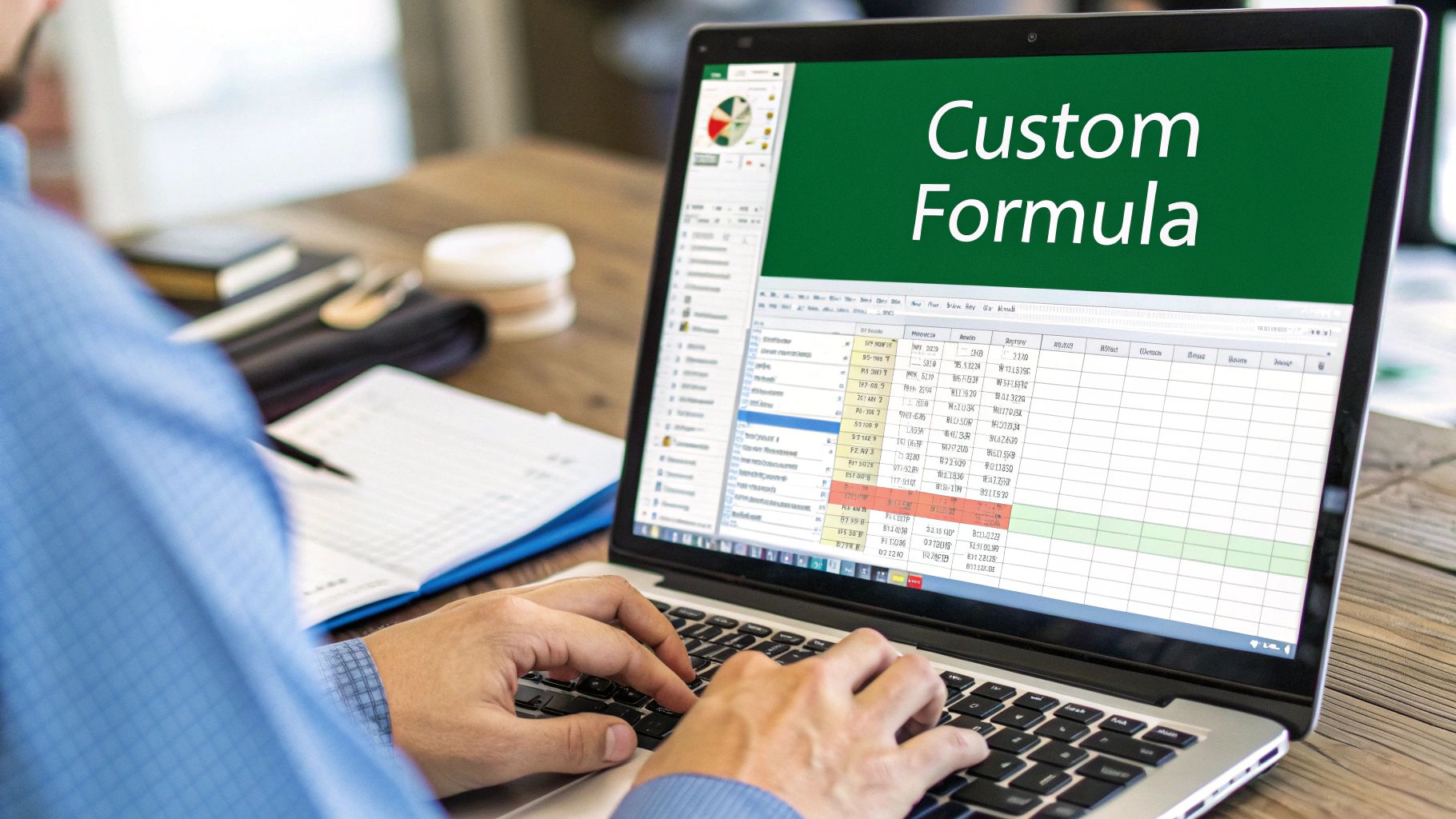 Image showcasing custom formula validation in Excel