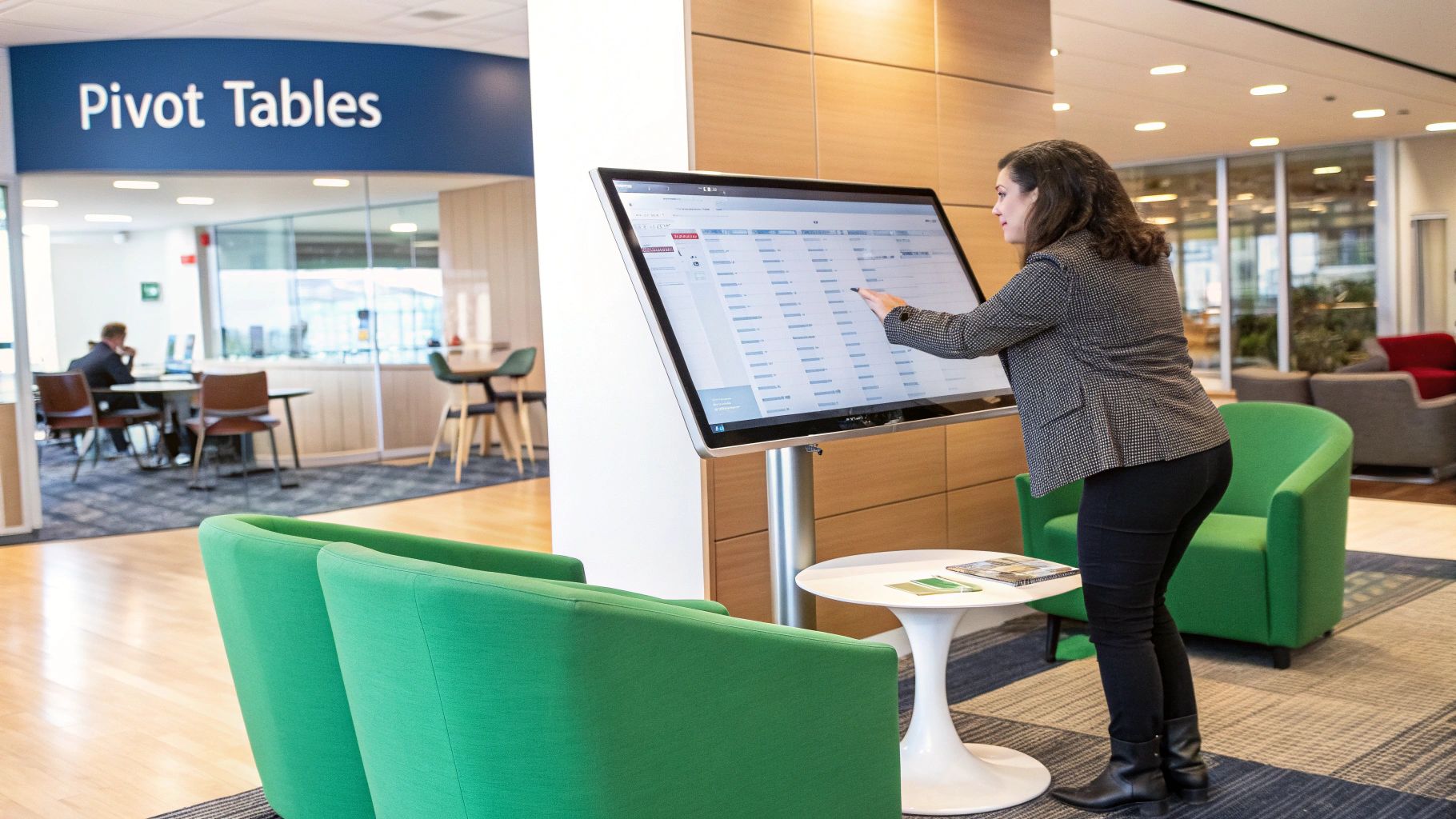 A variety of charts and graphs displayed on a computer screen, illustrating data visualization.