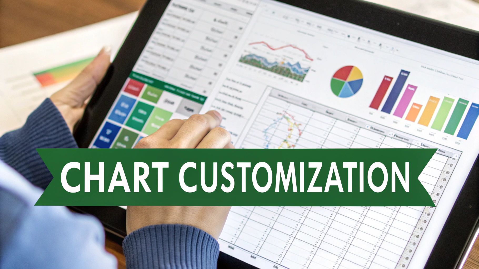 A customized 3D bar chart showing sales data with clear labels and colors.