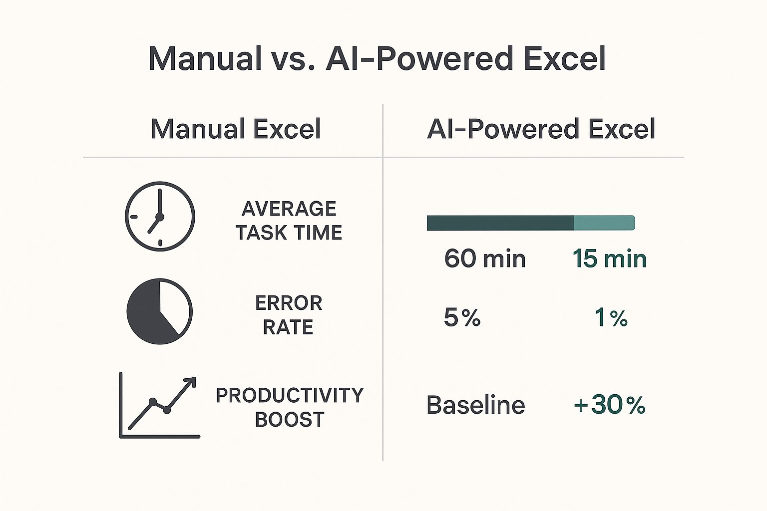 Infographic about ai for excel