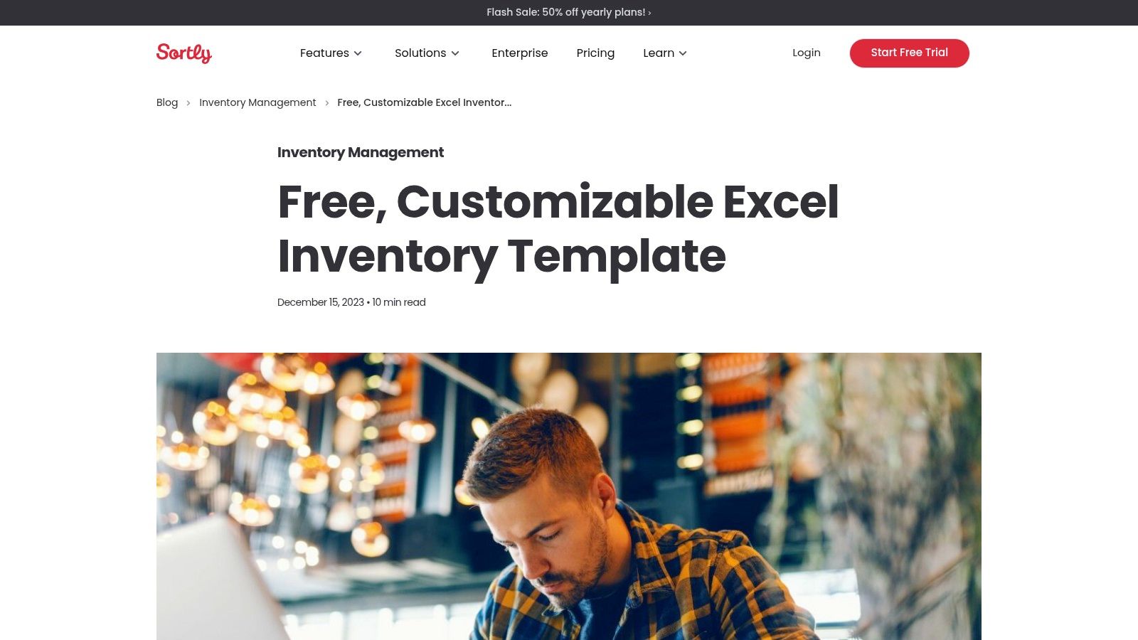 Inventory Management Template by Sortly