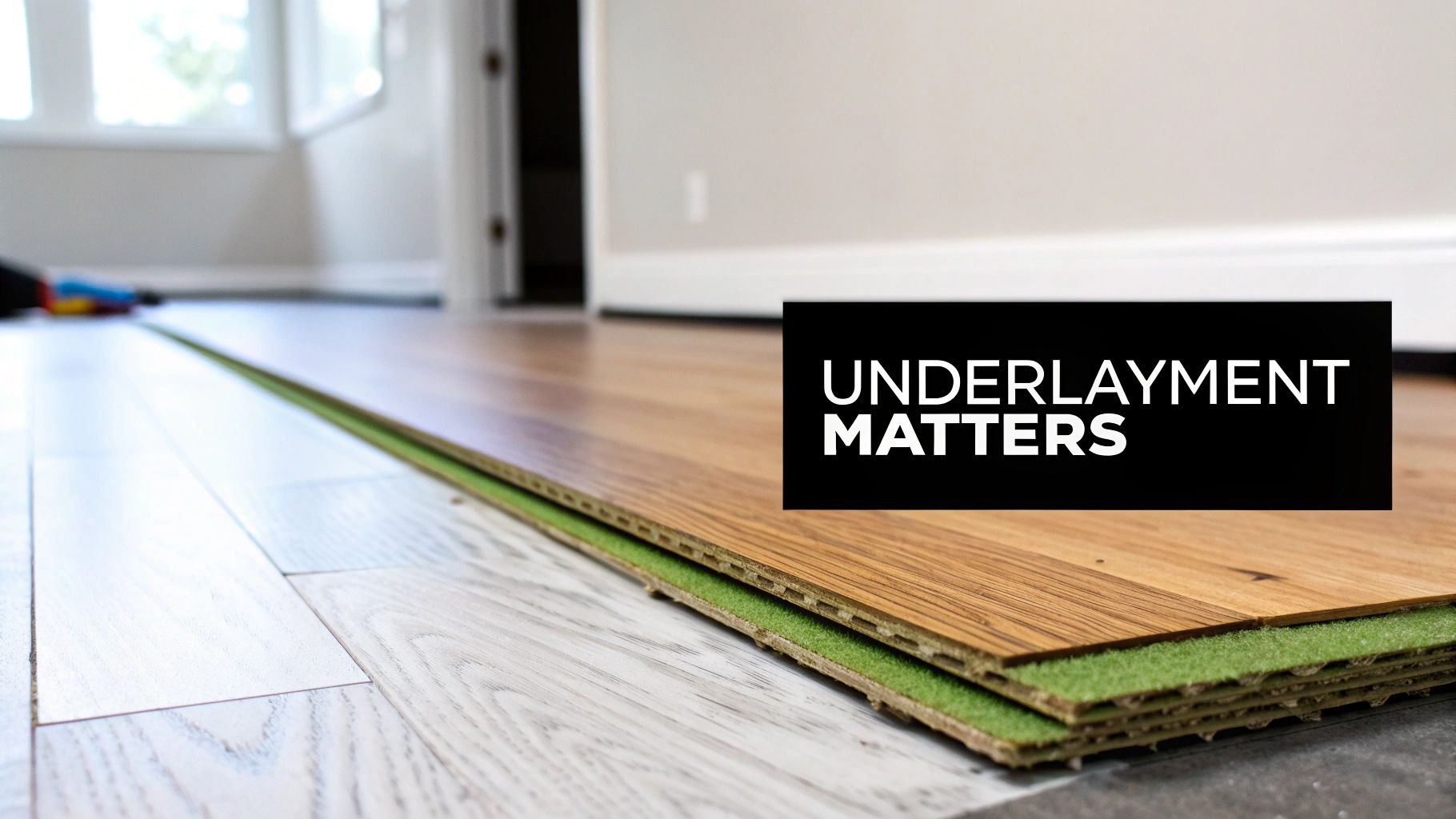 waterproof rug pad layers hardwood floor diagram