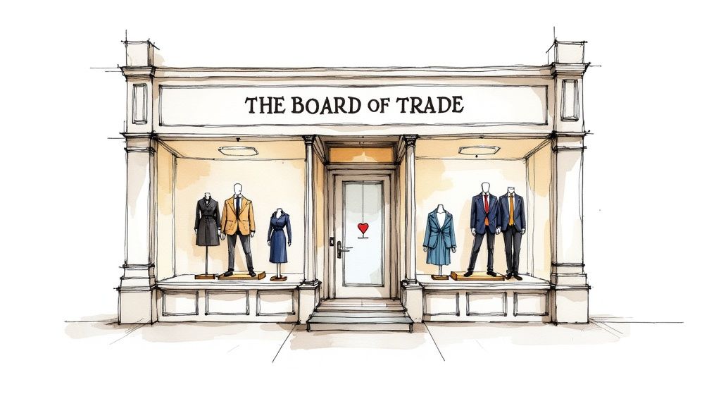 A curated collection of high-end consignment items at Board of Trade in Roswell.