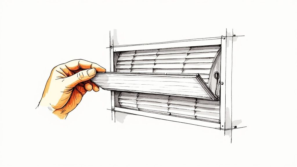 A certified HVAC technician using advanced tools to diagnose an AC unit.