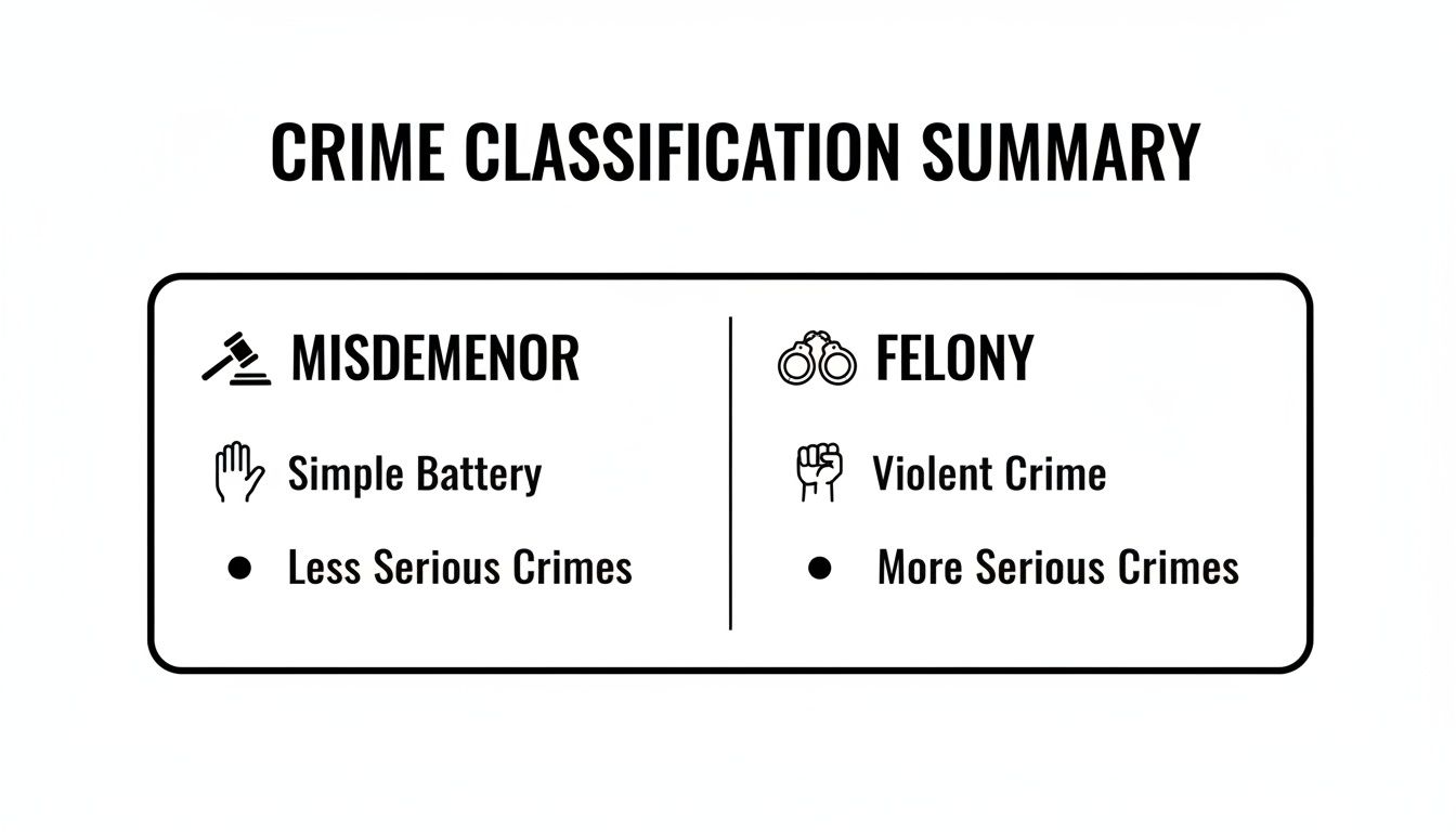 The Difference Between Felony and Misdemeanor in Georgia