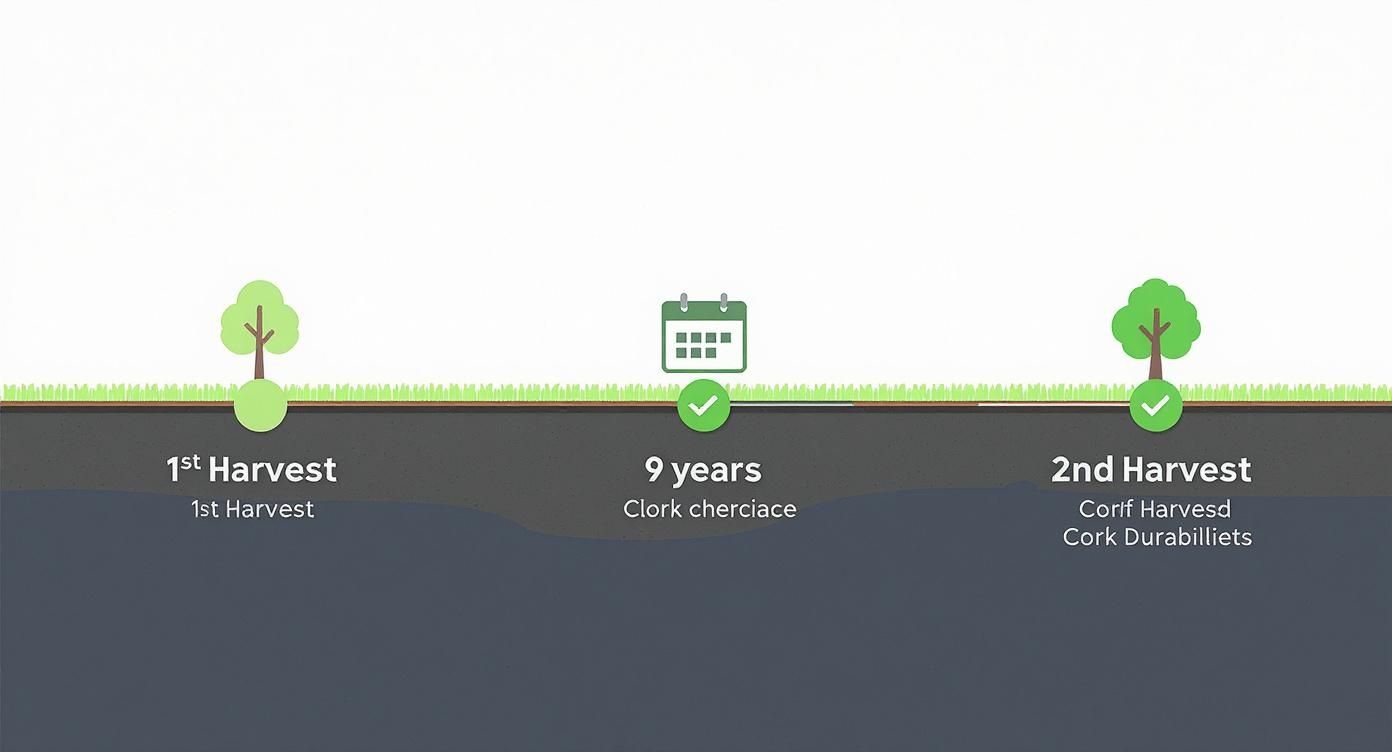 Infographic about what is cork flooring
