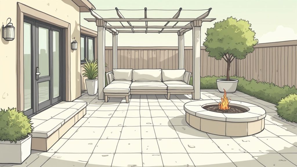Outdoor Living Spaces with Hardscaping