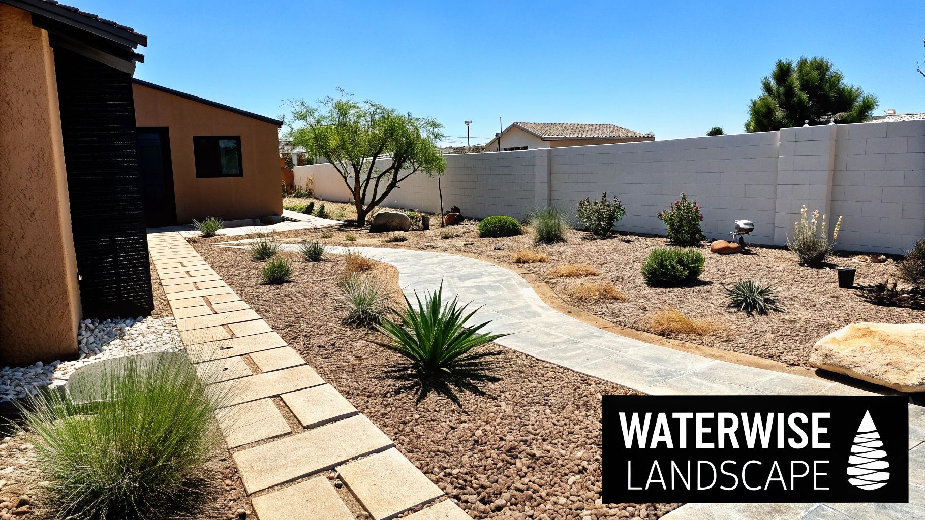 Xeriscaping with Hardscape Elements