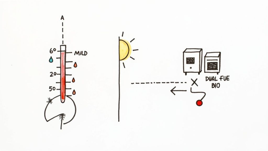 A beautiful home in the Georgia suburbs during autumn, with leaves changing color, indicating the mild climate.