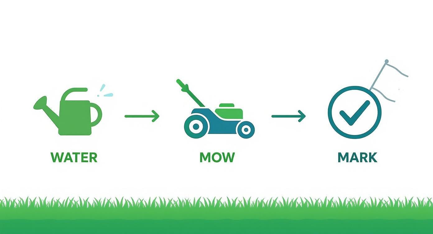 Infographic about how to aerate your lawn