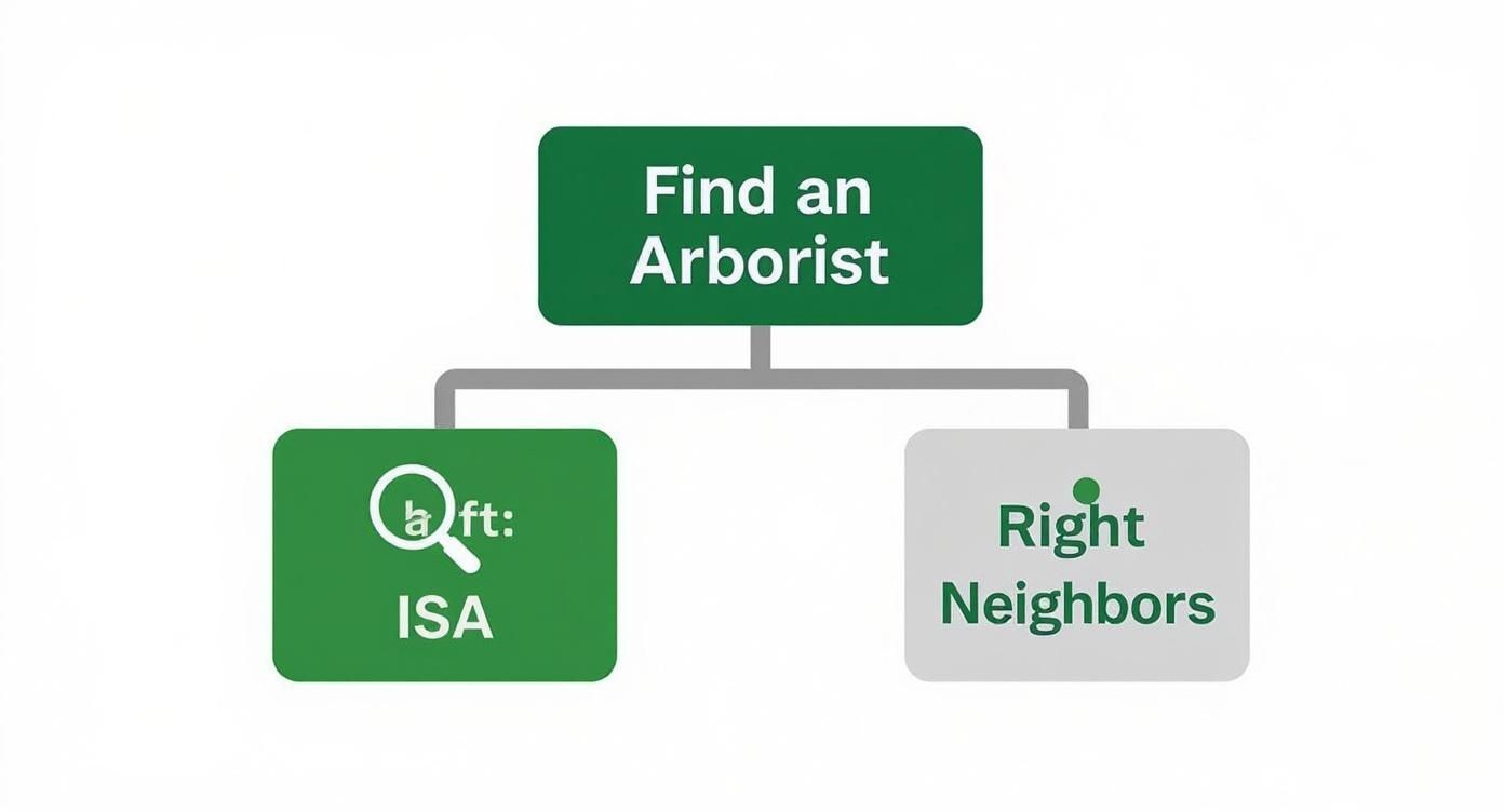 Infographic about certified arborists near me