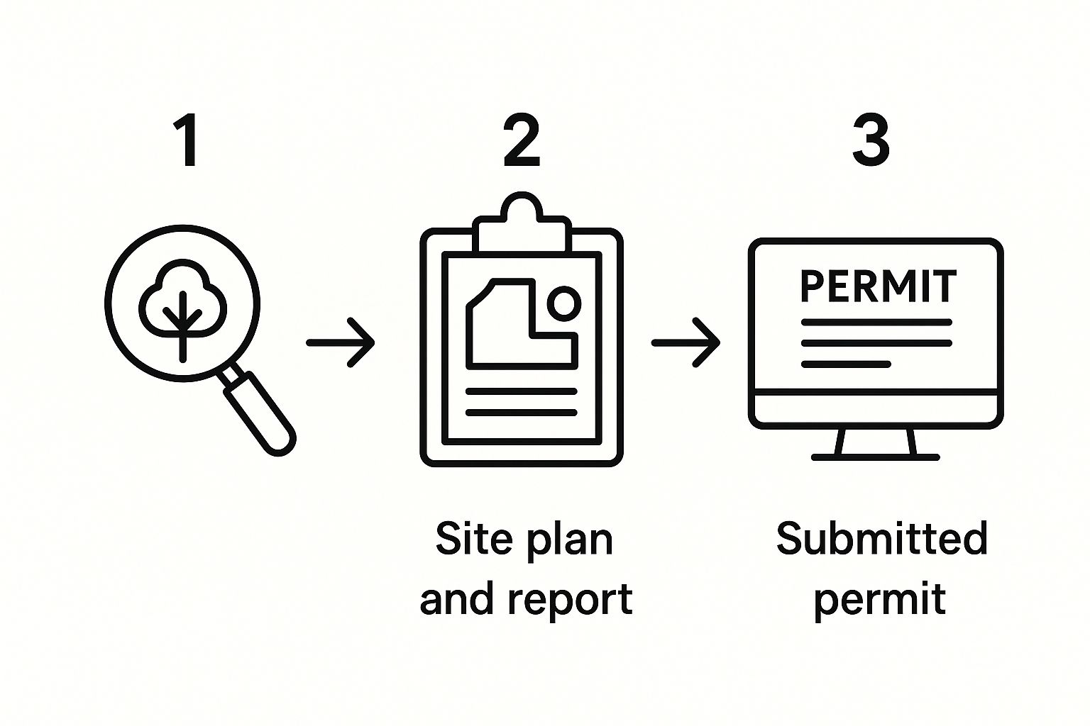 Infographic about tree removal permit atlanta