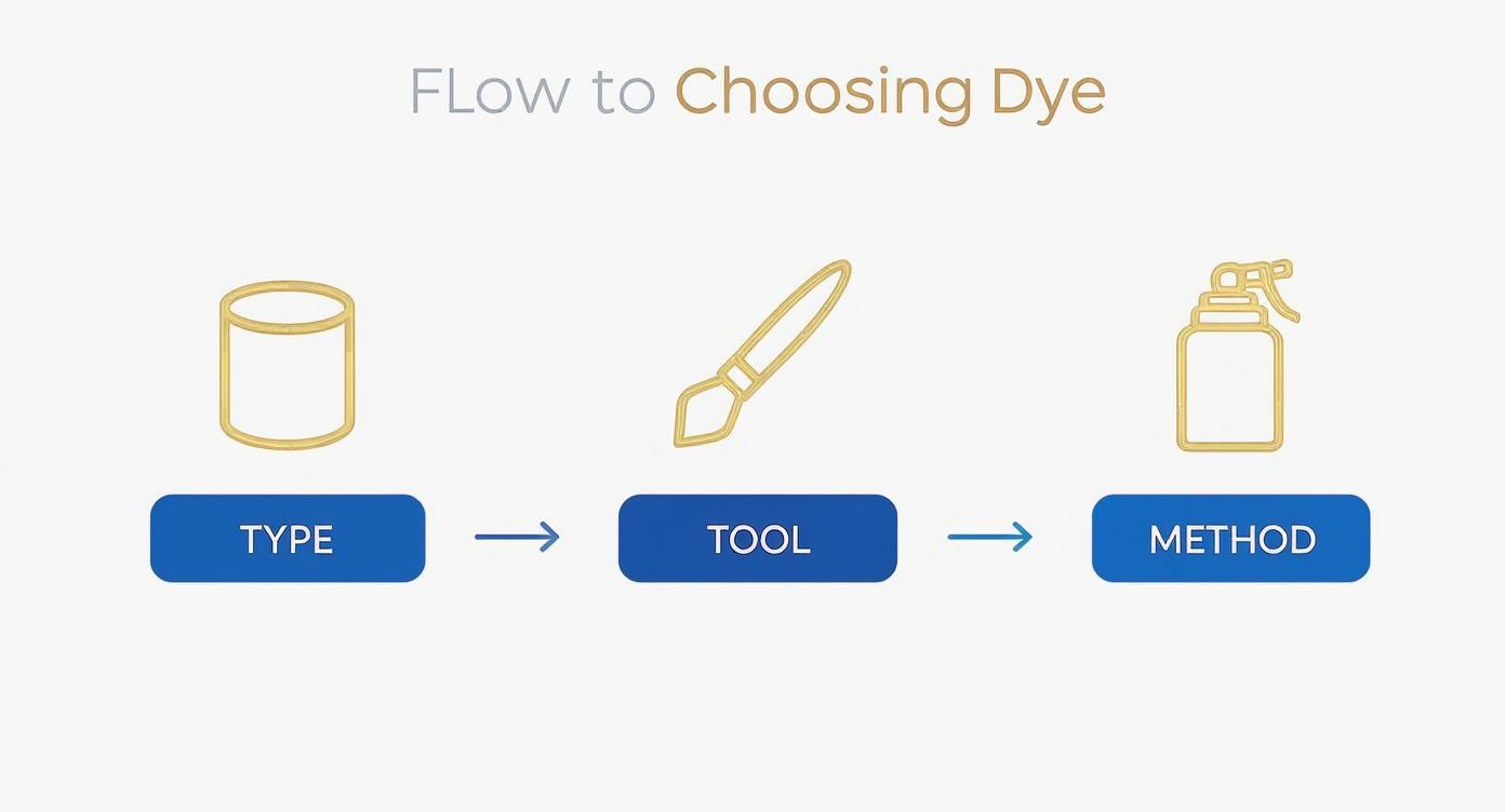 Infographic about dyeing furniture fabric