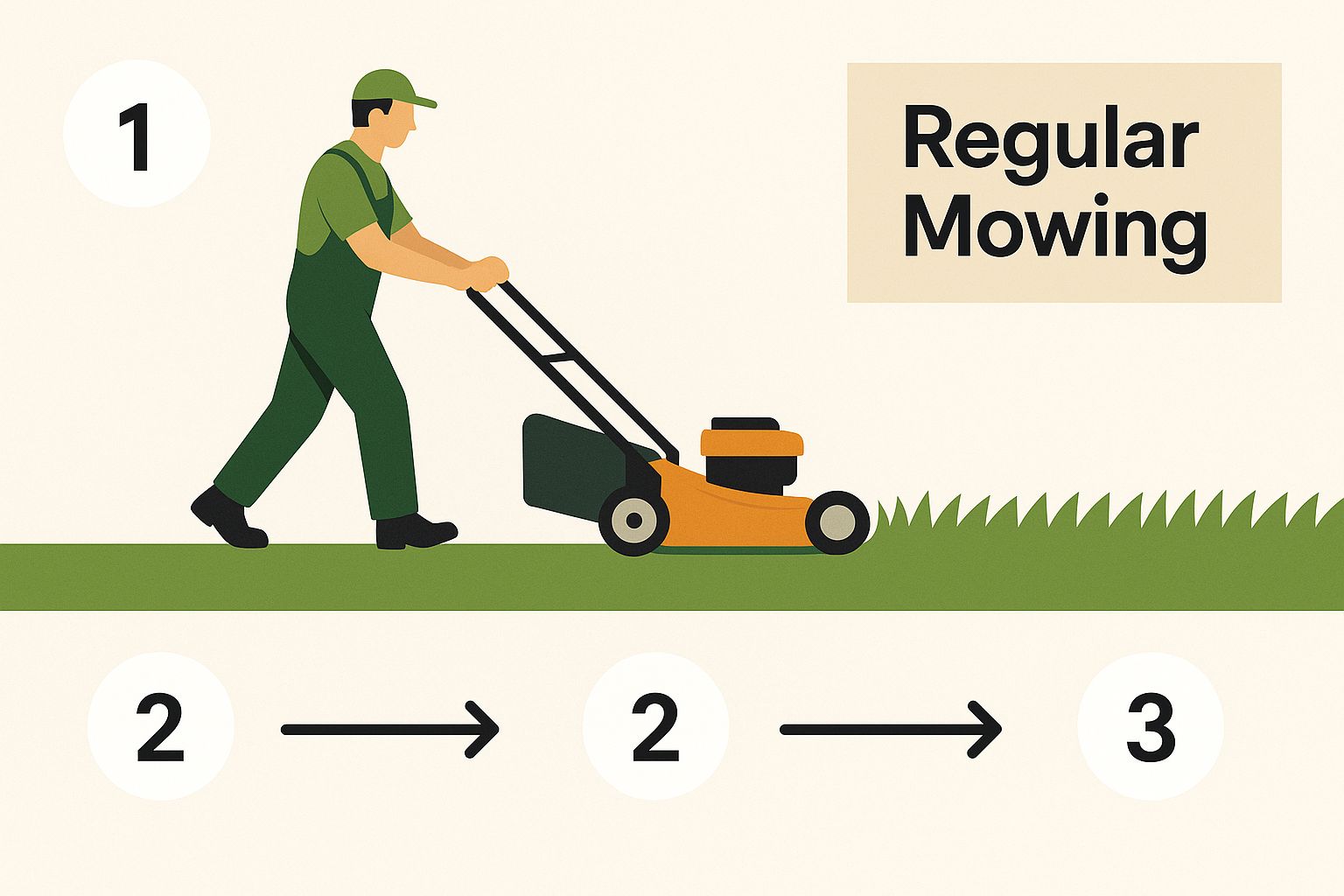 Infographic about summer lawn maintenance