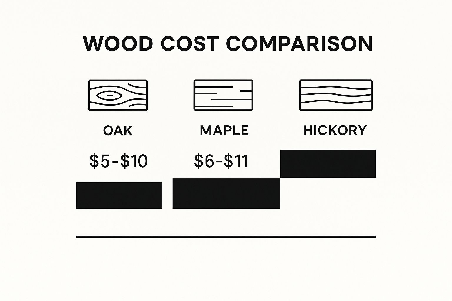 Infographic about hardwood flooring installation cost