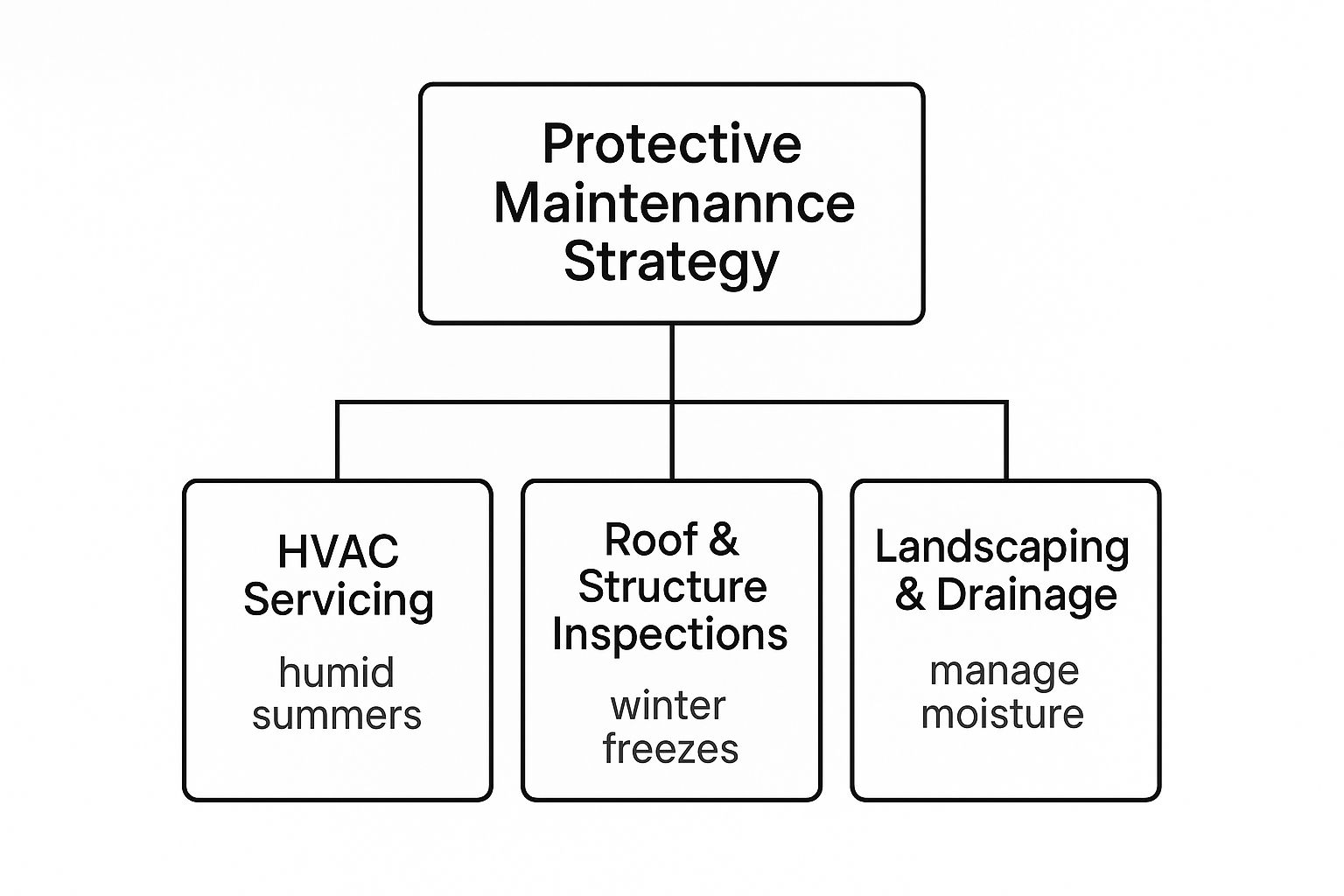 Infographic about commercial property maintenance services