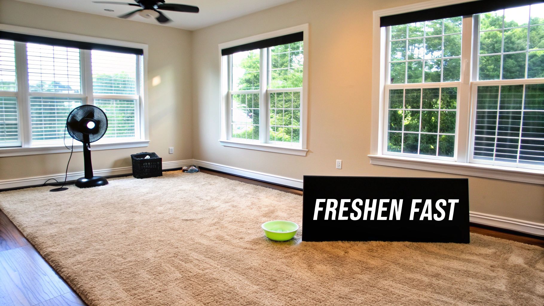 Fresh Air Flow Through New Carpet