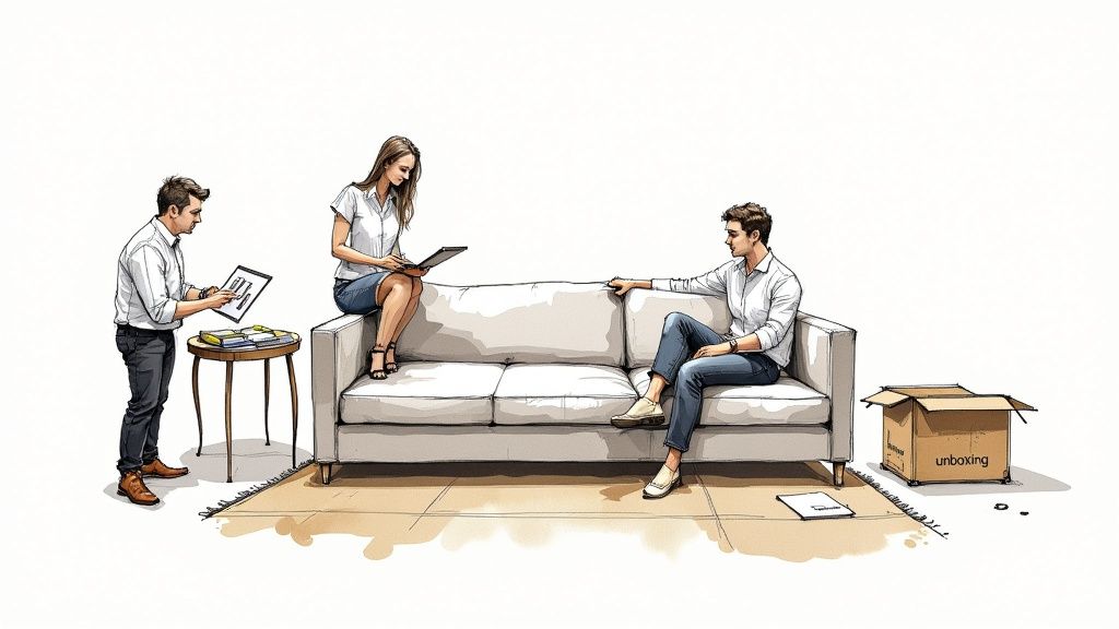 Custom sofa manufacturing process