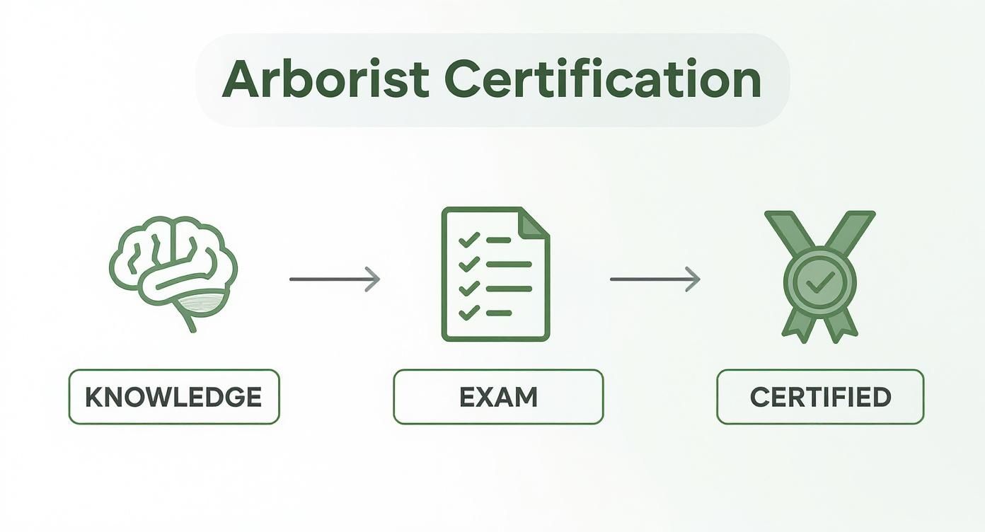 Infographic about what is an isa certified arborist