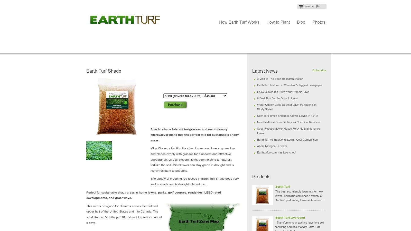 Earth Turf (MicroClover blends)