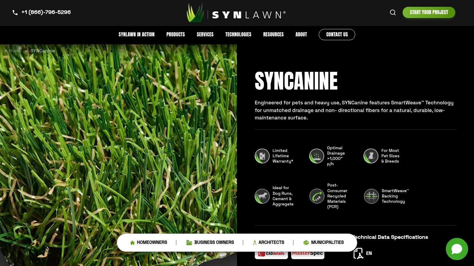 SYNLawn (Pet Turf / SYNCanine)