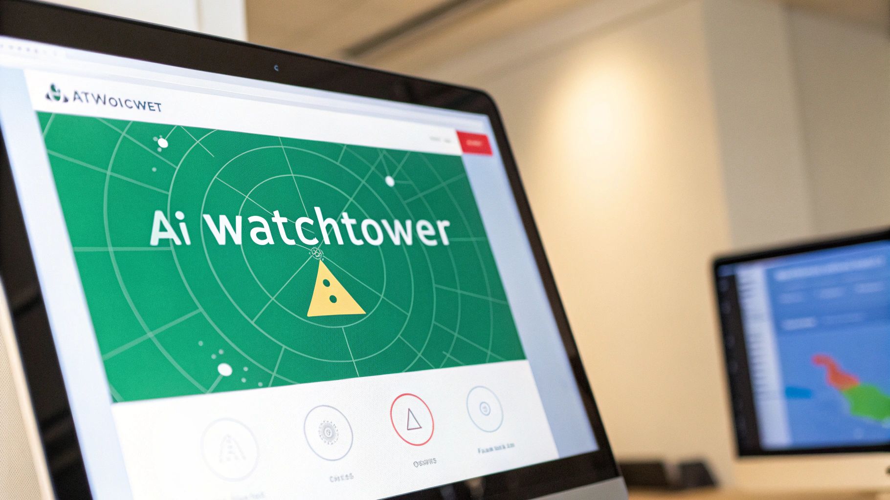 Person using AI tools on a futuristic interface