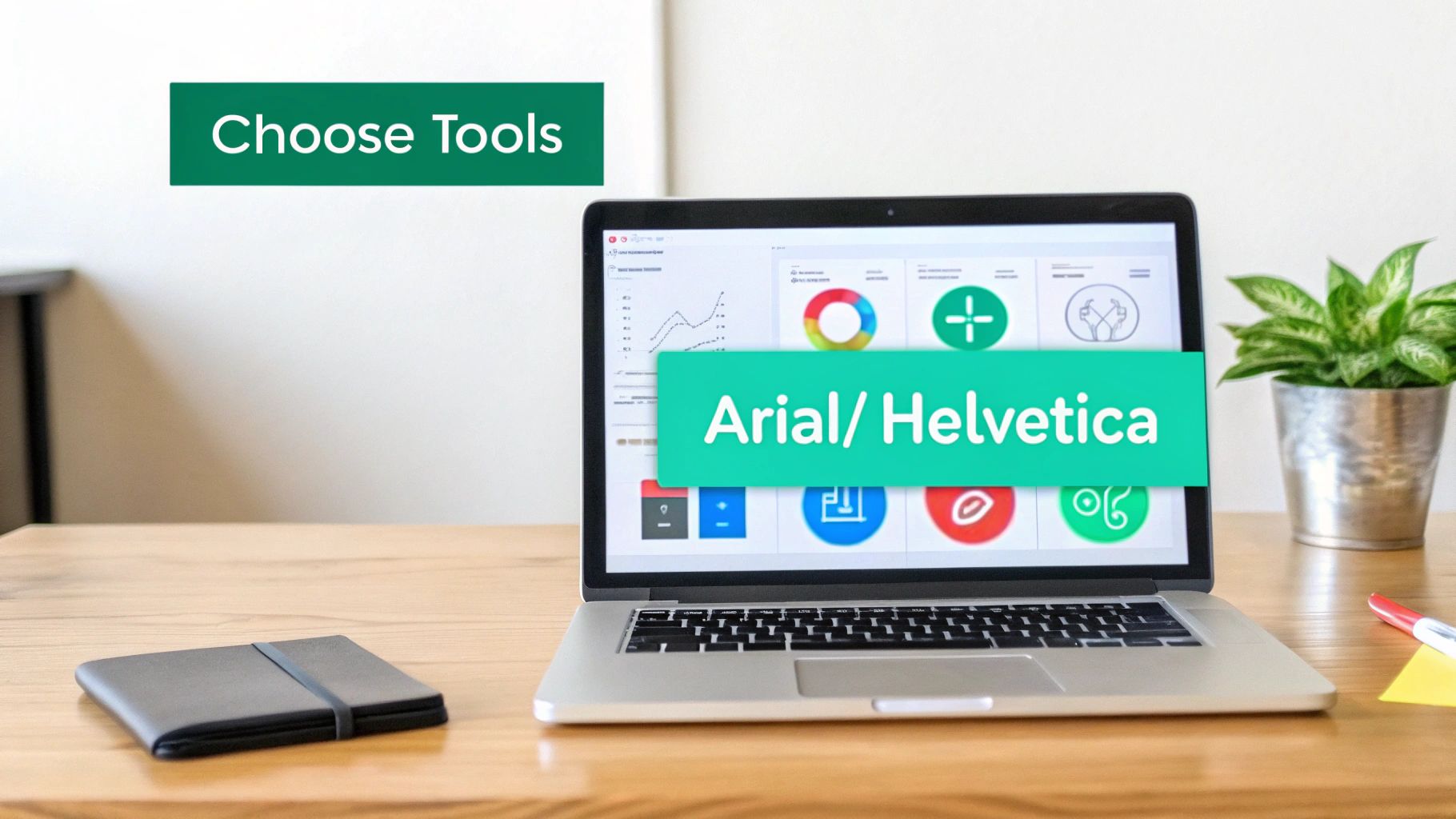 A person using a laptop with charts and graphs on the screen, representing social media listening tools.