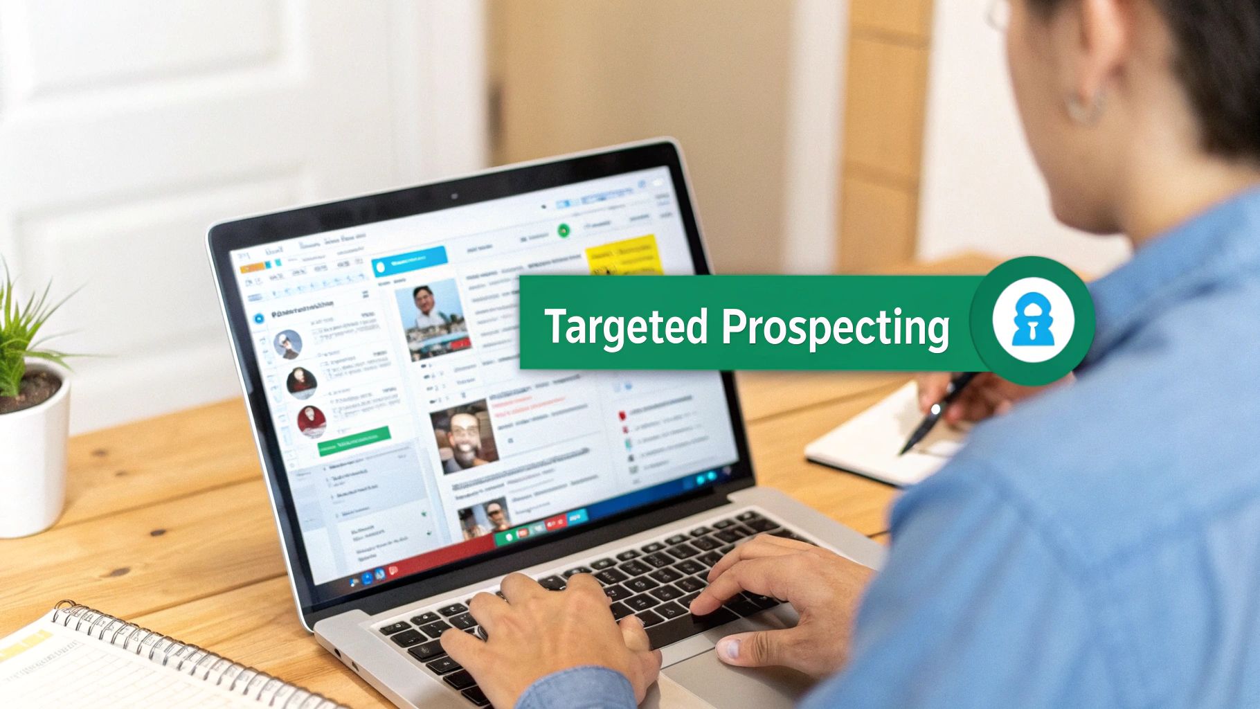 A sales team collaborates around a whiteboard, discussing charts and data.