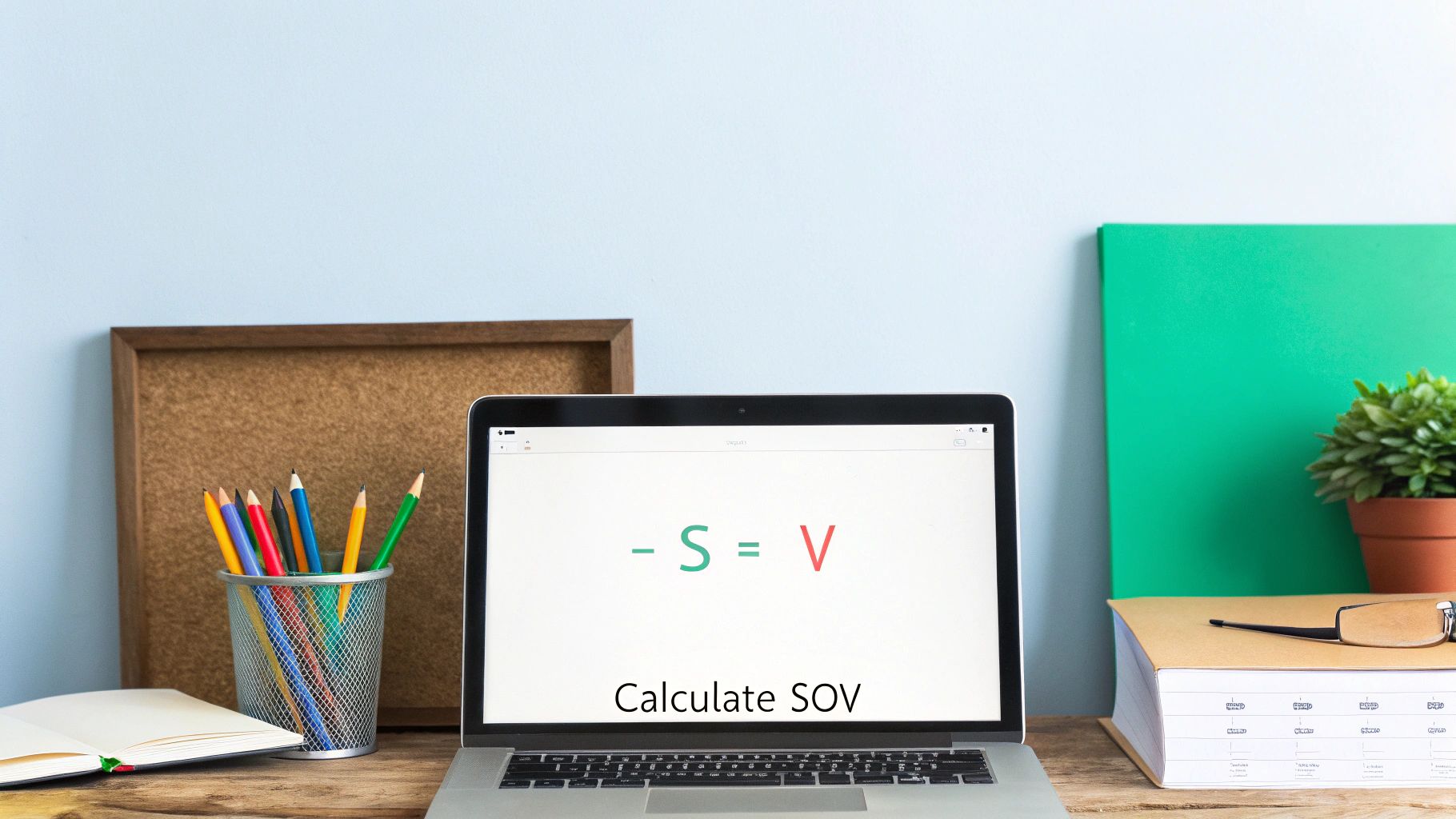A visual representation of share of voice, showing brand logos as slices of a pie chart.