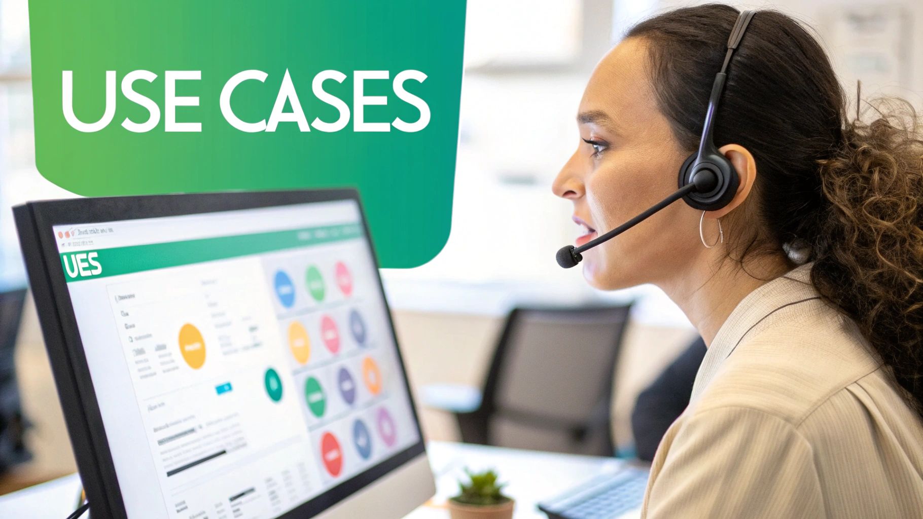 A person analyzing graphs and charts related to customer conversations on a futuristic-looking dashboard