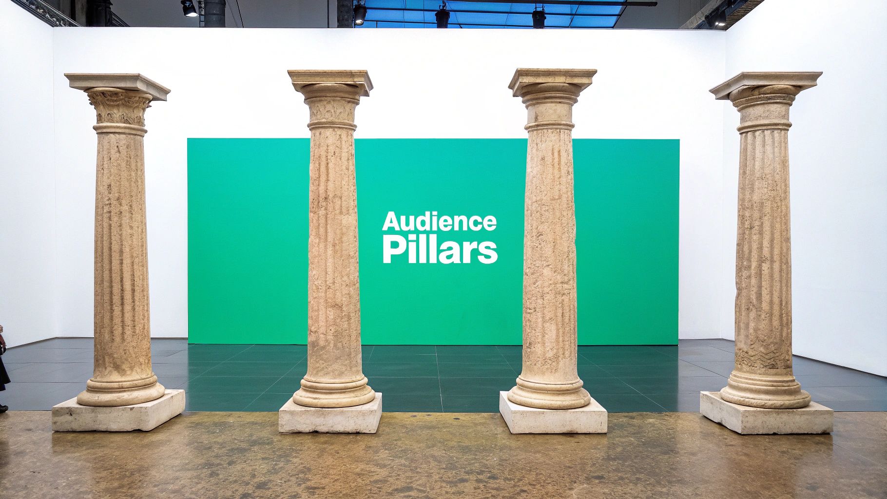 A group of diverse people working together, representing audience segments.