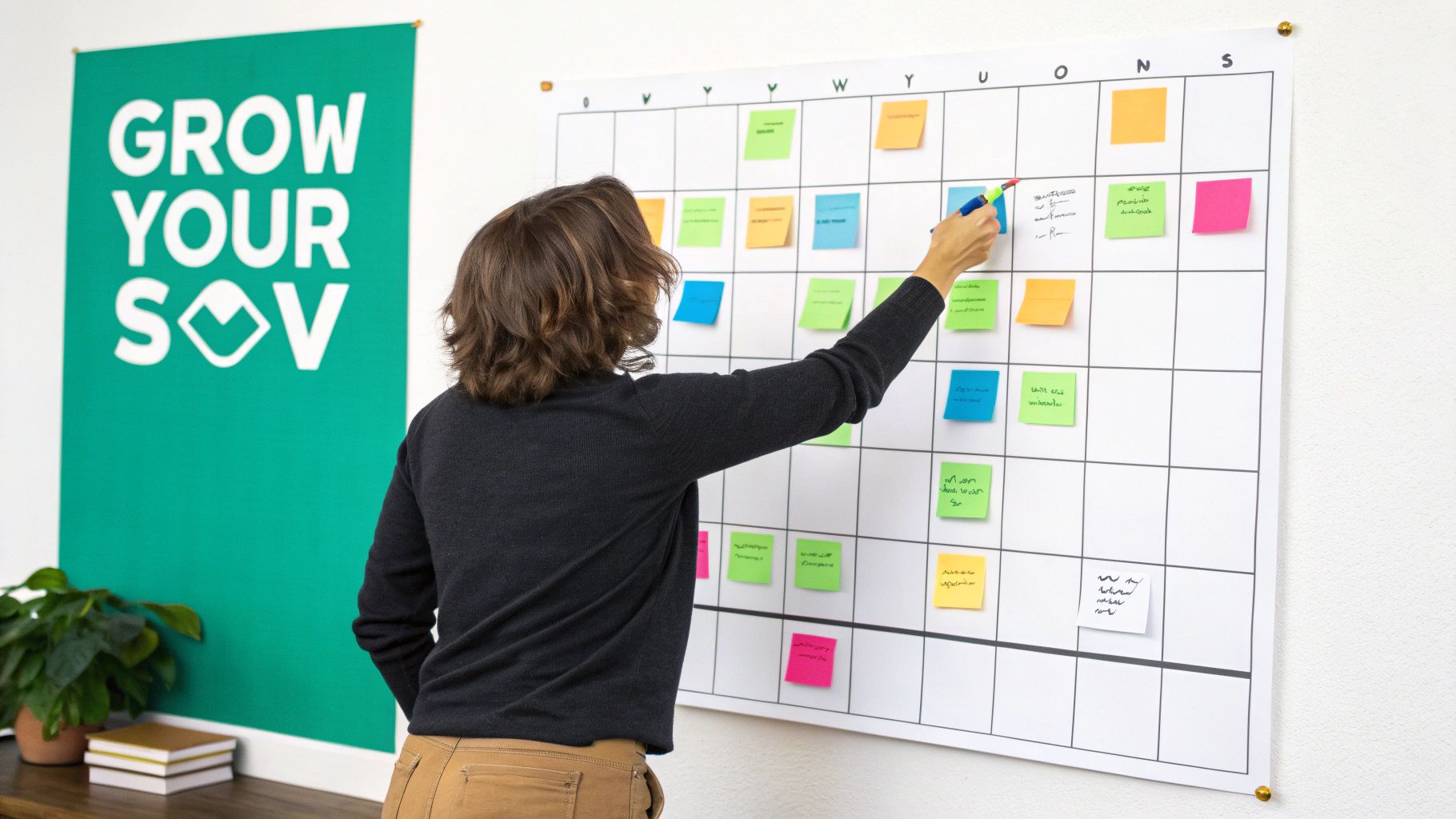 A rocket ship launching into the clouds, symbolizing growth and the upward trajectory of a brand's share of voice after implementing proven strategies.