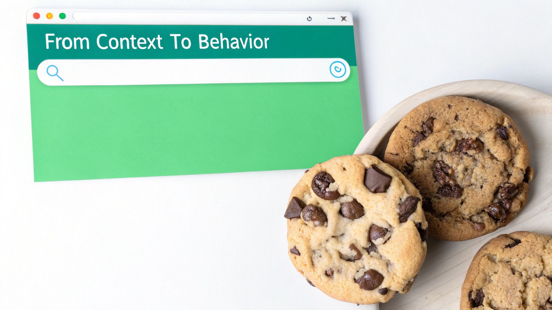 A split image showing a simple, text-based website on the left and a modern, dynamic website with personalized ads on the right, illustrating the evolution of web advertising.