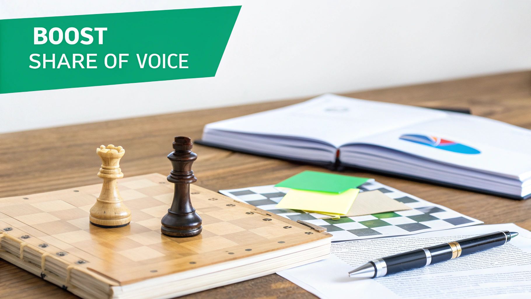 A group of people collaborating on a marketing strategy using sticky notes on a glass wall.