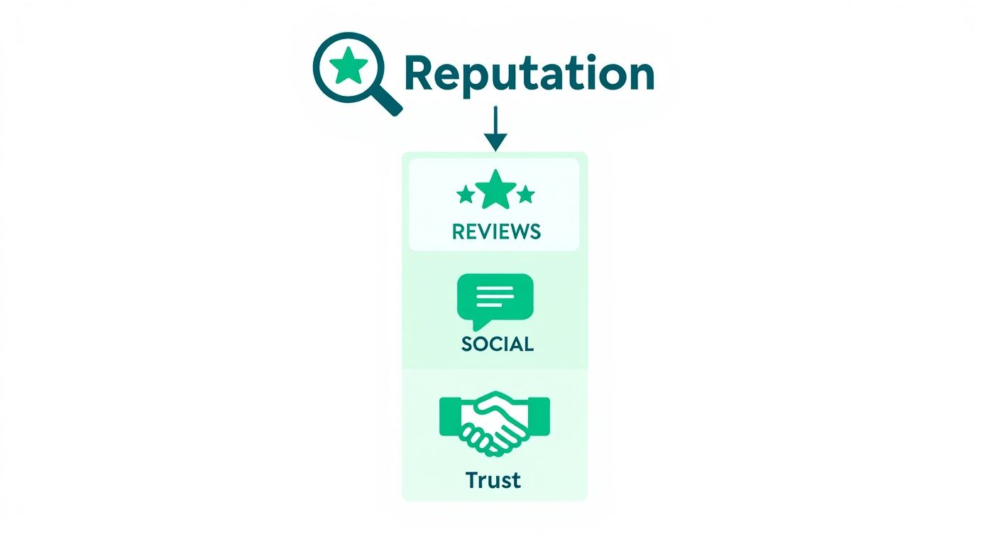Infographic about digital reputation management