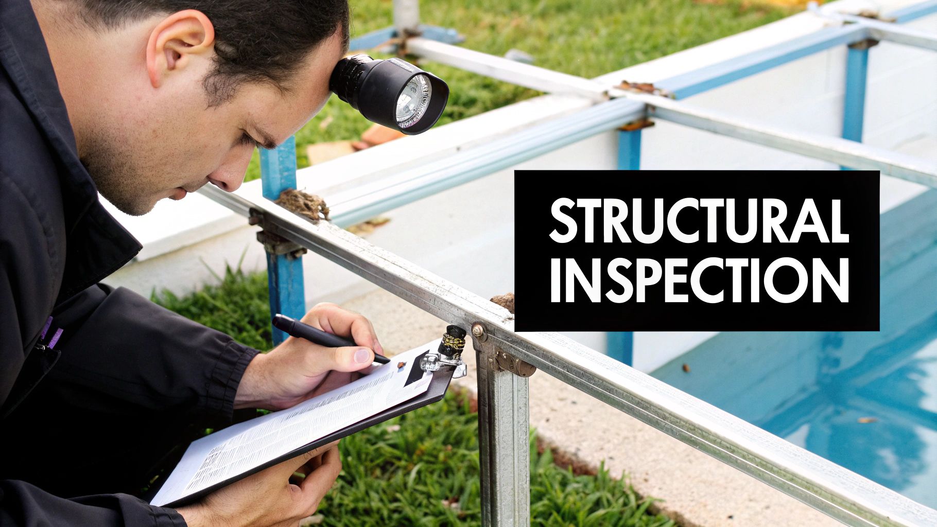 Pool Structures Inspection What Is Involved With Rescreening A Pool Cage Explained - Rescreen Rescue
