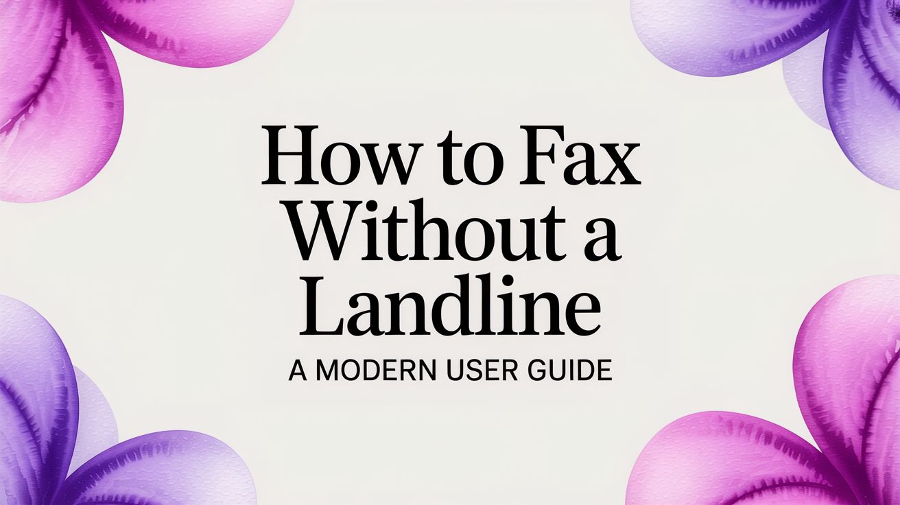 How to Fax Without a Landline: A Modern User's Guide