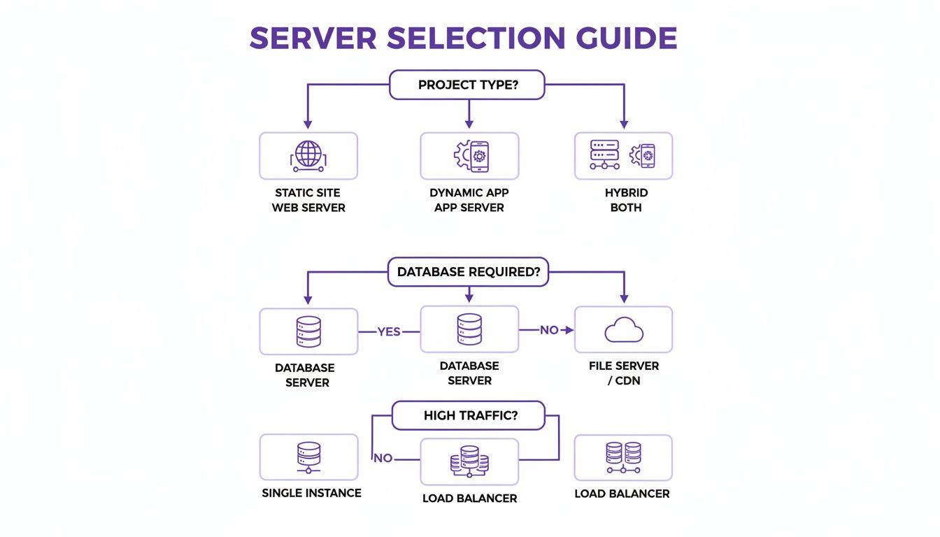 Flowchart guiding server selection based ></p>
<p>A web server like <a href=