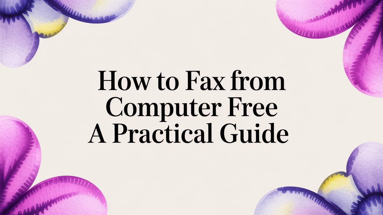 How to Fax from Computer Free: A Practical Guide