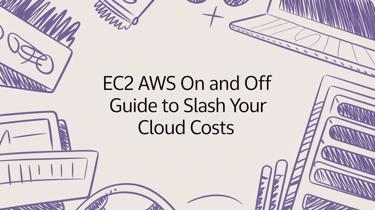 EC2 AWS >
<p>That running EC2 instance might look busy, but every second it sits idle, it's quietly racking up your AWS bill. It’s easy to forget that the whole point of the cloud is to pay only for what you use. Too many teams still treat their cloud servers like old-school, always-on hardware. This guide isn't just about flipping a switch; it's about shifting your mindset to actively manage <strong>ec2 aws on and off</strong> cycles.</p>
<p>Ready to stop burning money on idle EC2 instances? See how Server Scheduler automates your savings by up to <strong>70%</strong> with just a few clicks.</p>
<div class=