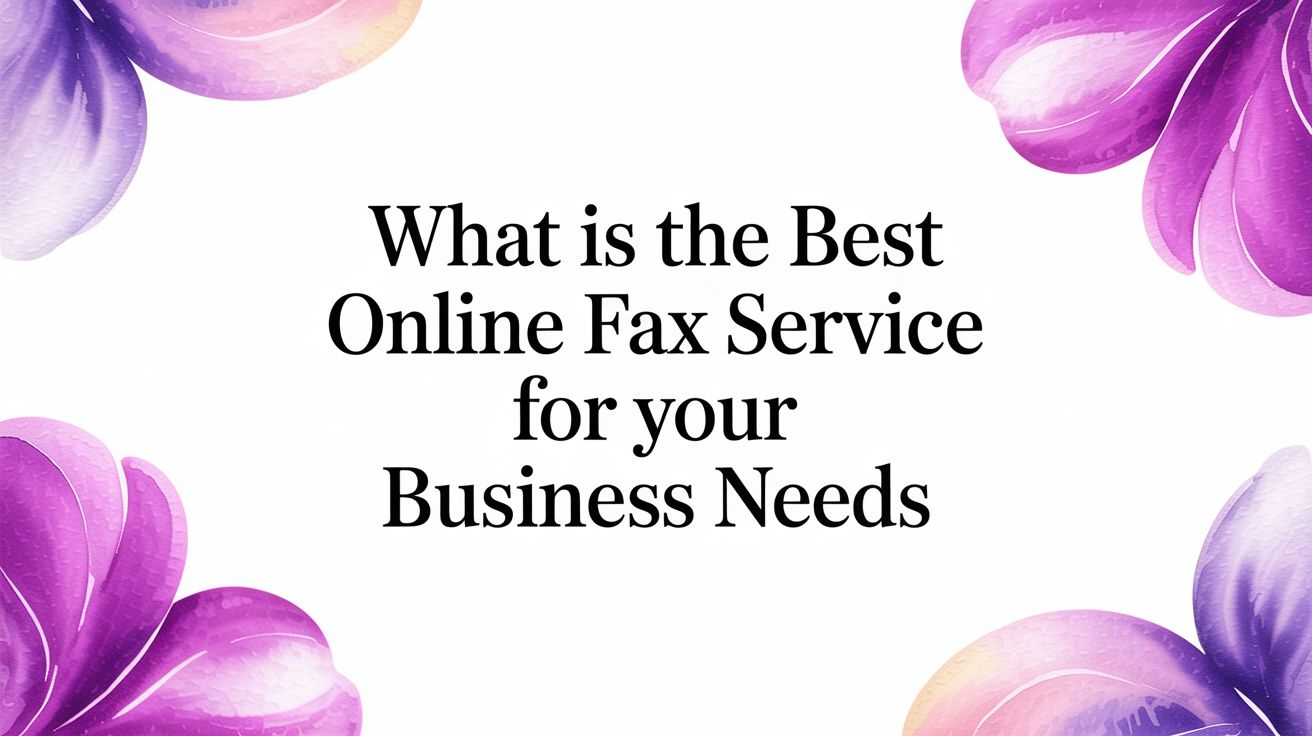 What Is the Best Online Fax Service for Your Business Needs?