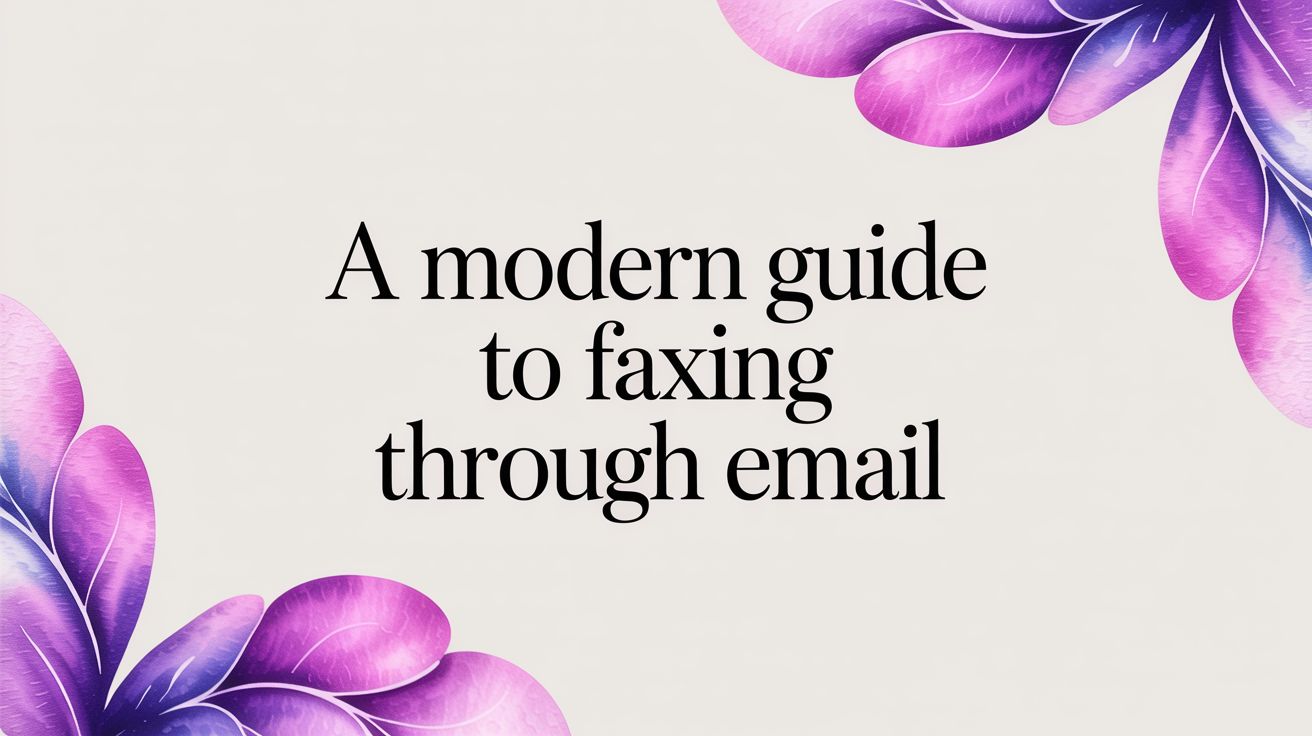 A Modern Guide to Faxing Through Email